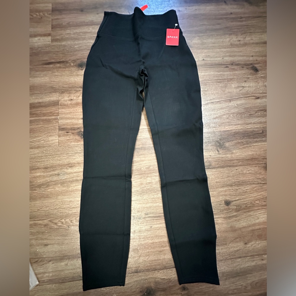 NWT SPANX Ponte Ankle Leggings Black XS